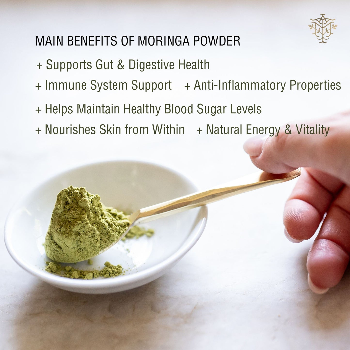 Premium Organic Moringa Oleifera Leaf Powder, Raw, Pure, Non GMO-2