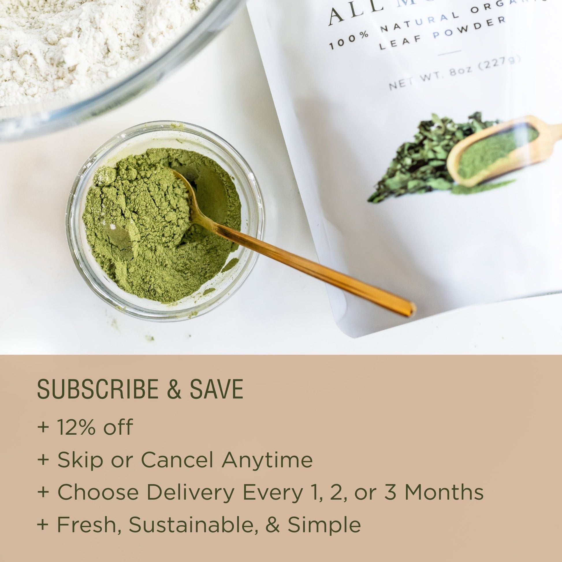 Premium Organic Moringa Oleifera Leaf Powder, Raw, Pure, Non GMO-3
