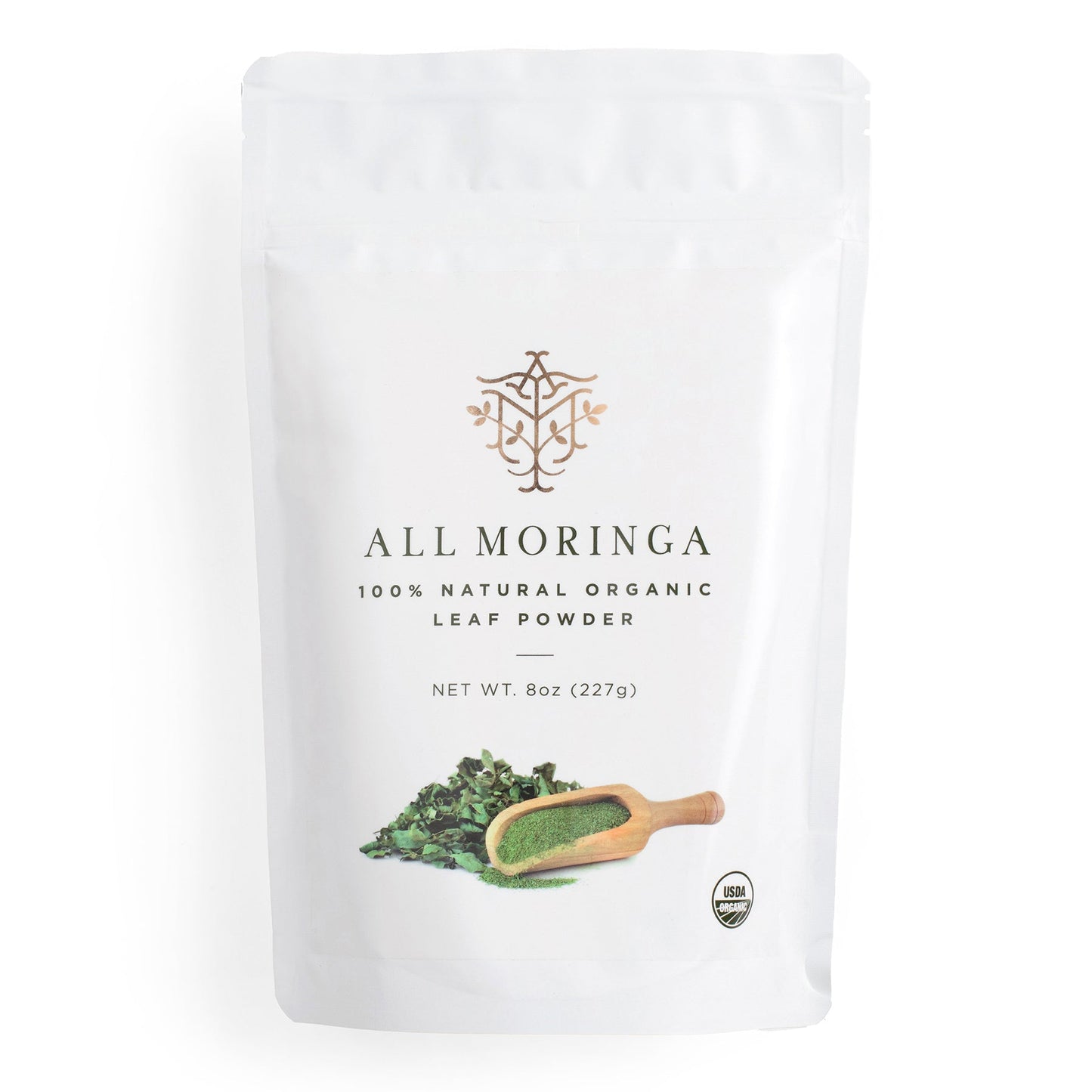 Premium Organic Moringa Oleifera Leaf Powder, Raw, Pure, Non GMO-0
