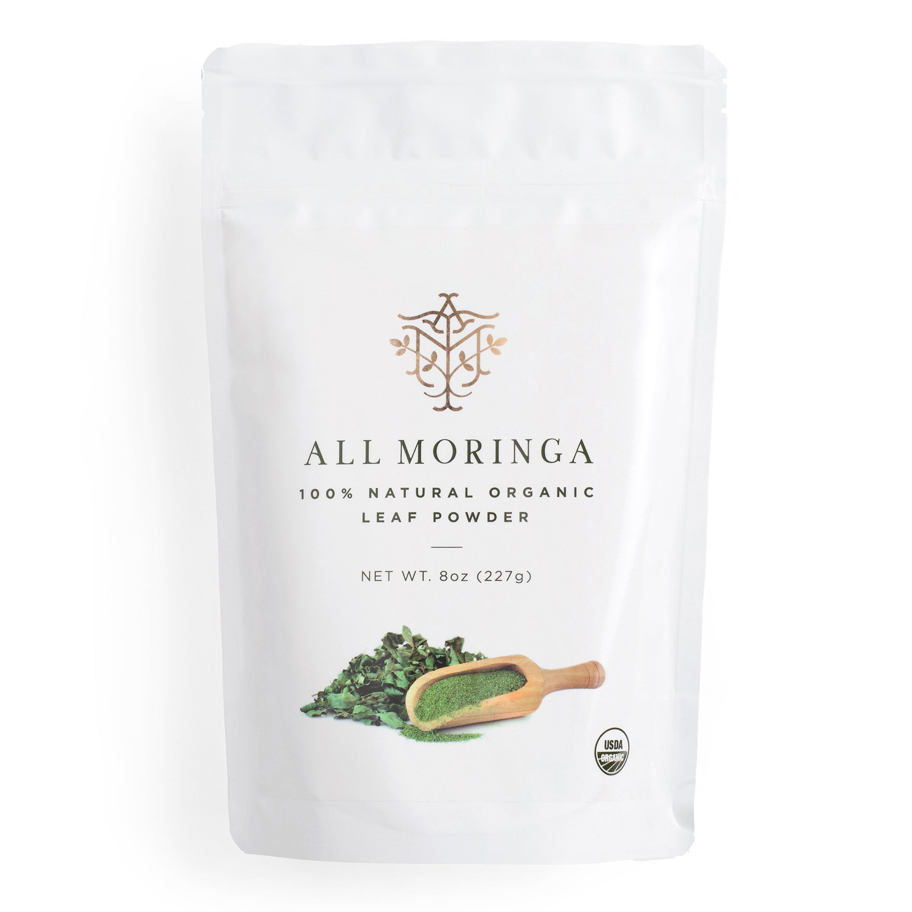 Premium Organic Moringa Oleifera Leaf Powder, Raw, Pure, Non GMO-0