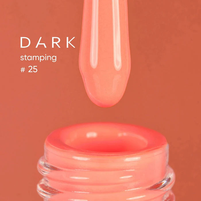 DARK Stamping Polish Neon Peach #25, 10ml-2