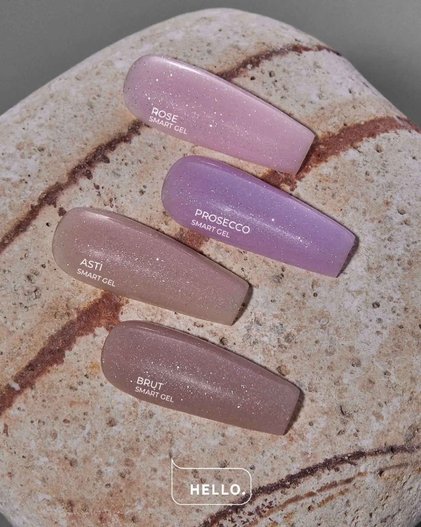SMART LIQUID GEL WITH SHIMMER PROSECCO, 15 ML -HELLO™-1
