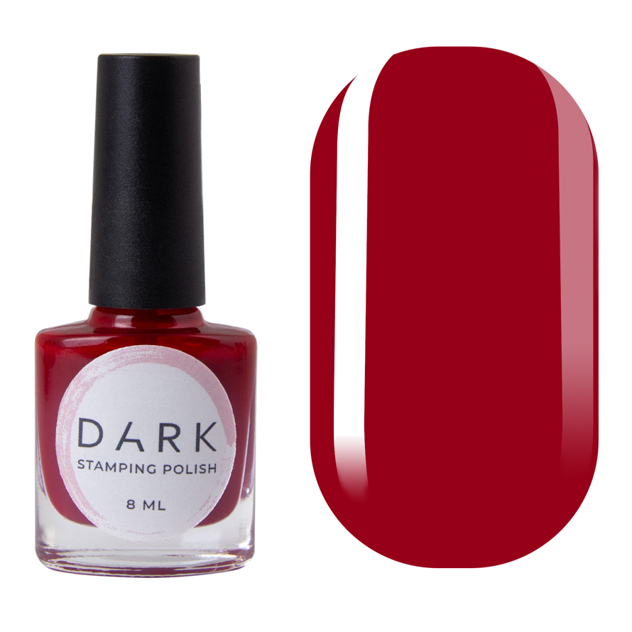 DARK Stamping Polish Red #06, 8ml-0