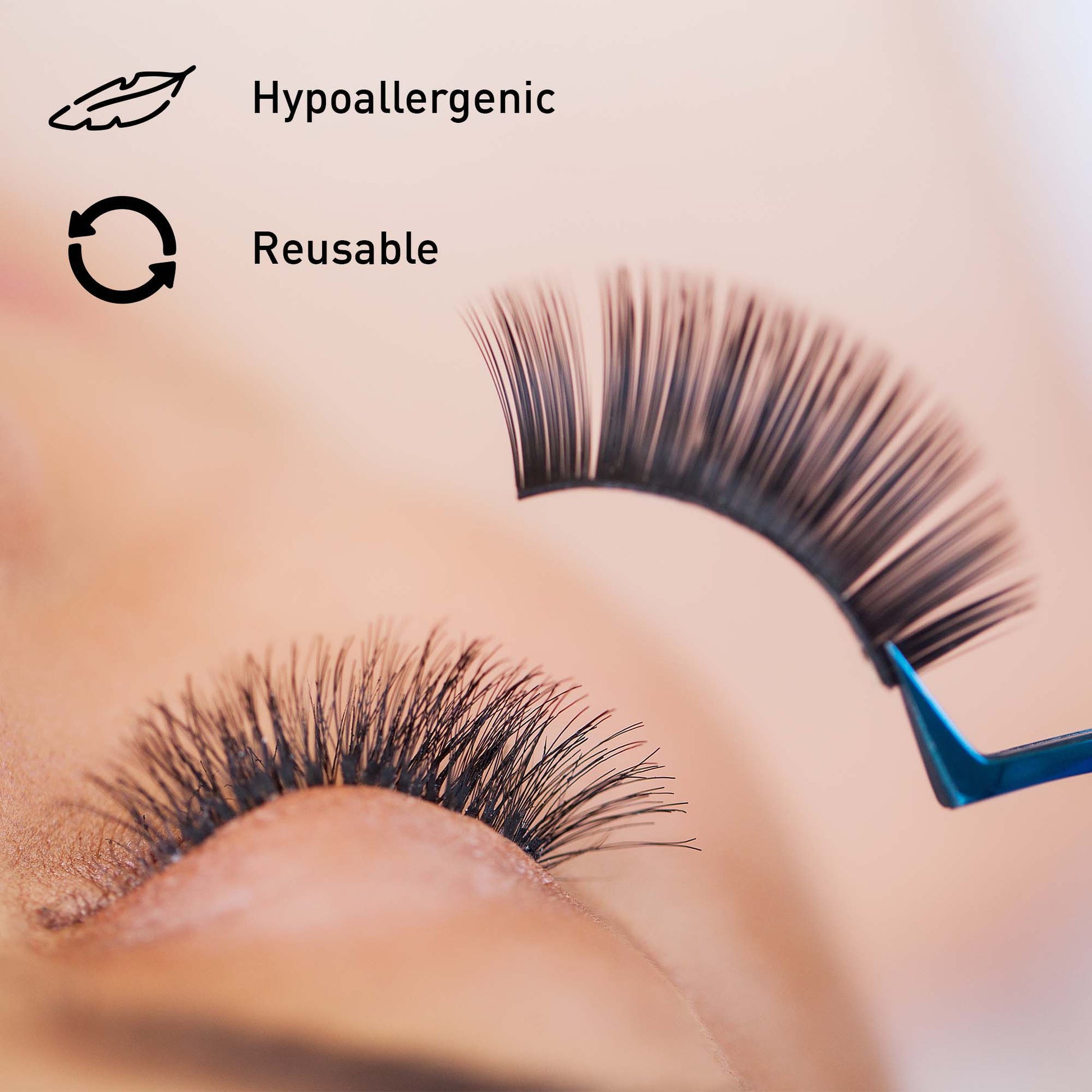 Pursonic Glam Essentials Bundle: 3D Faux Mink Lashes, Makeup Sponge & Brush Set-2