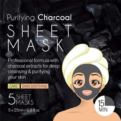 Purifying Charcoal Sheet Mask-4