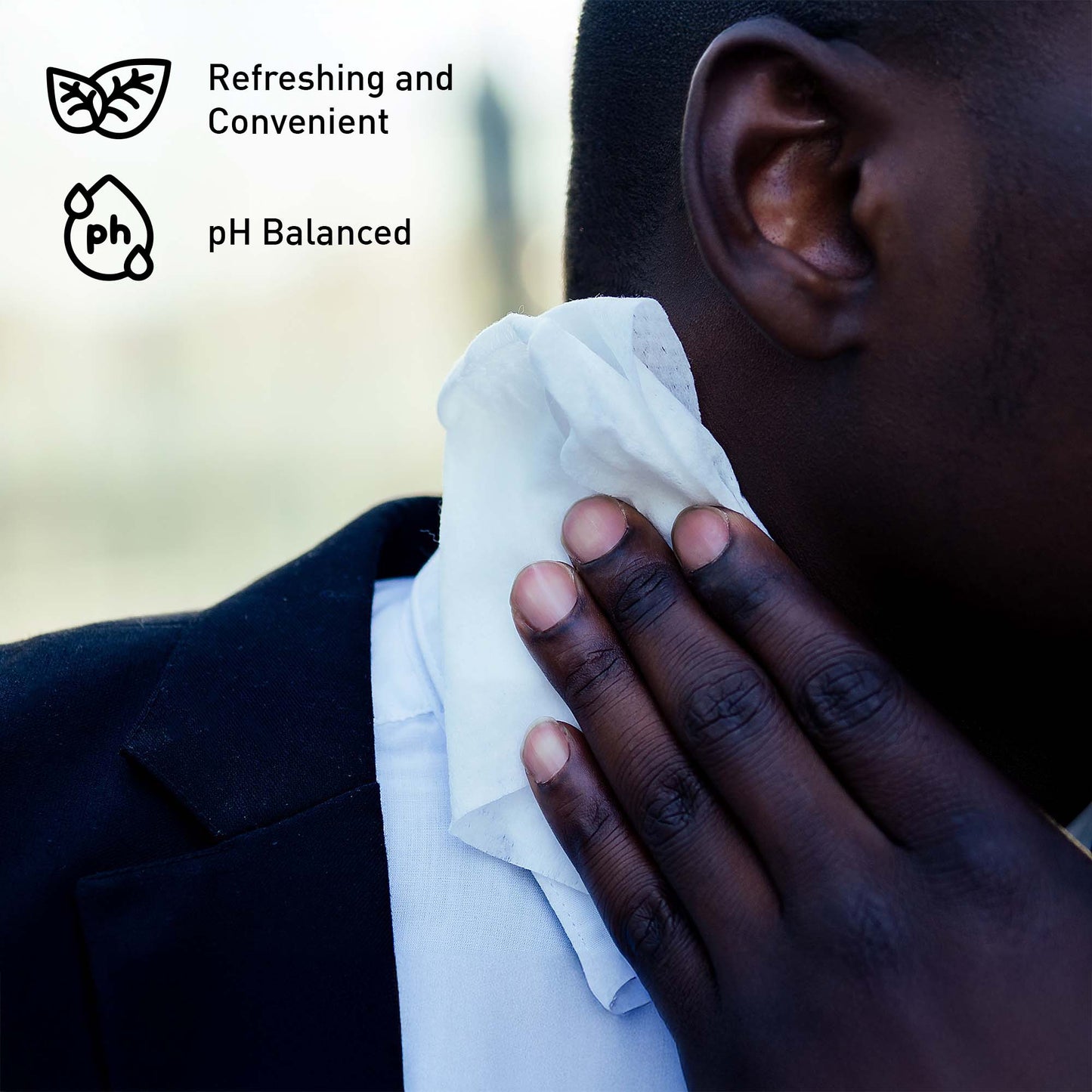 Pursonic Men’s Refresh & Groom Kit: Cedarwood, Tea Tree & Eucalyptus Wipes + Rechargeable Beard & Body Trimmer-2