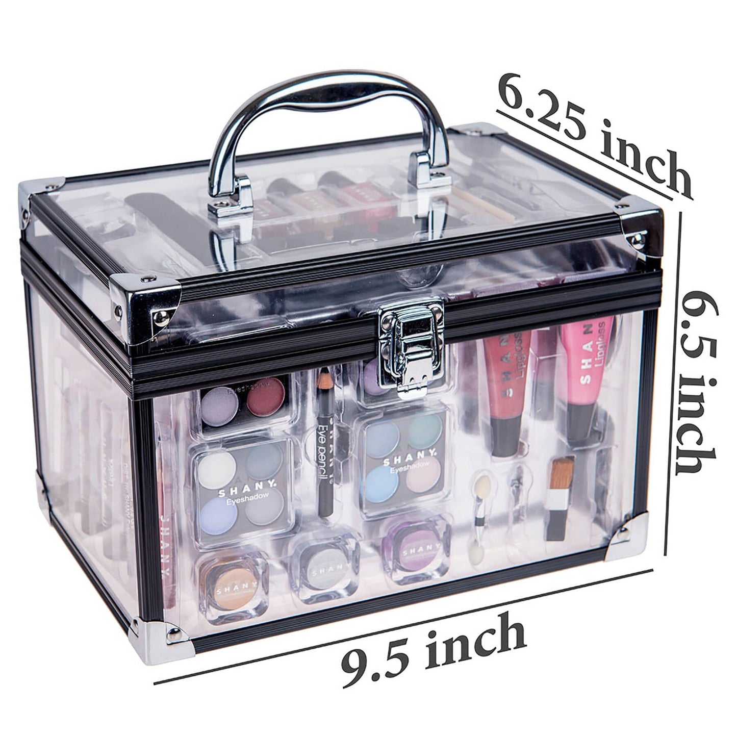 Carry All Trunk Makeup Set - Silver-3