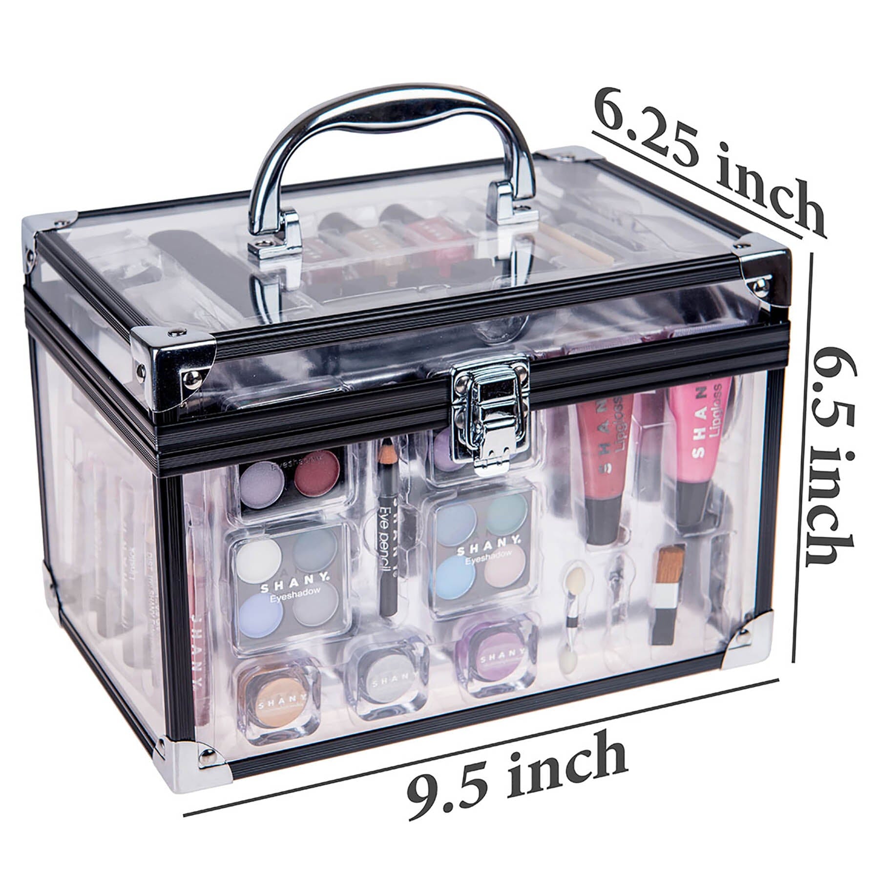 Carry All Trunk Makeup Set - Silver-3