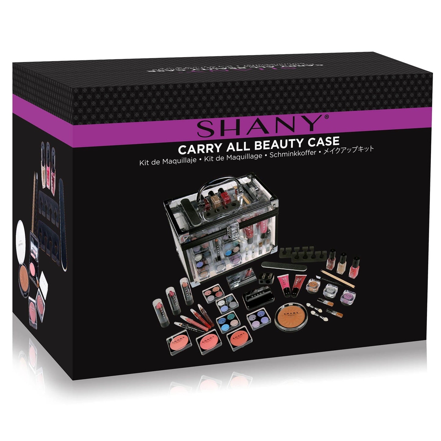 Carry All Trunk Makeup Set - Silver-4
