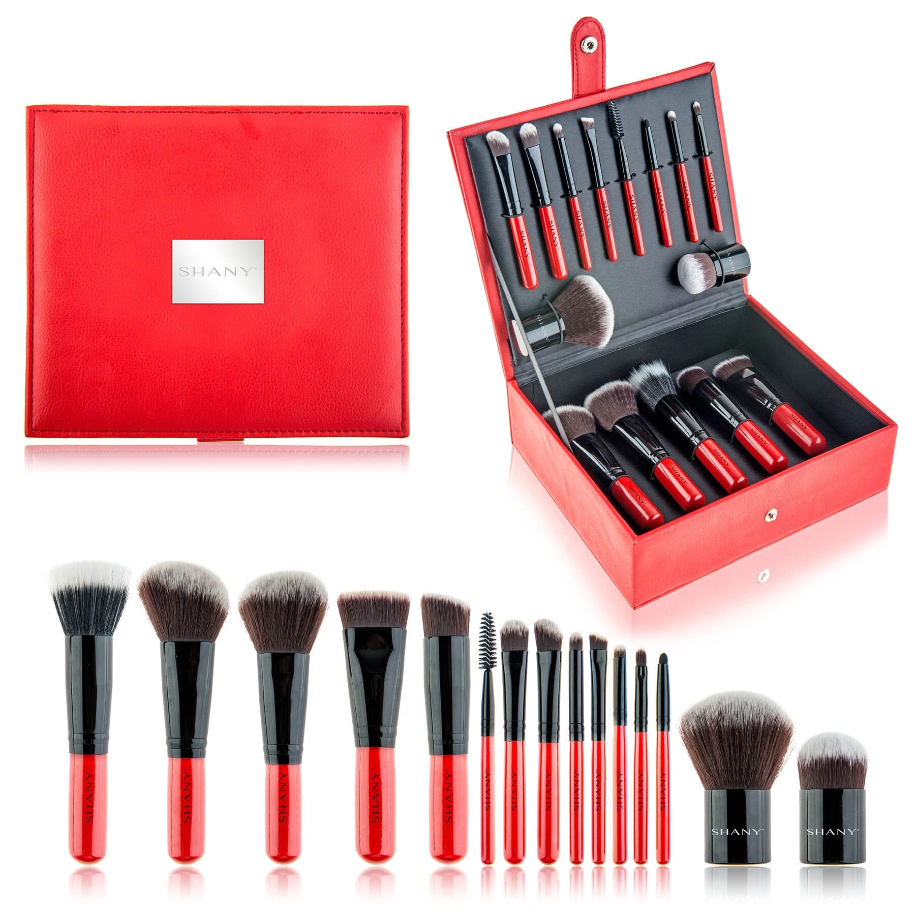 Vanity Vox- 15 Piece Premium Brush Set with Stylish Storage Box and Stand-4