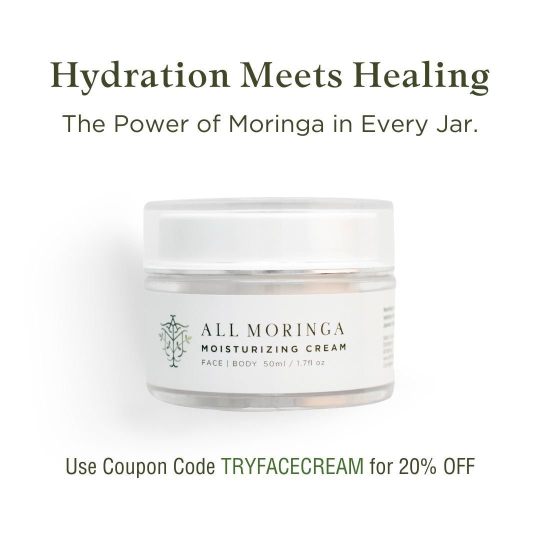 All Natural Moringa Face Cream – Lightweight Moisturizer for Sensitive Skin – Hydrating & Nourishing Formula-3