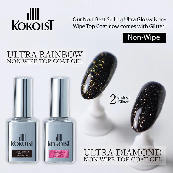 Kokoist - Ultra Diamond Non Wipe Top Coat Gel, 15ml-2
