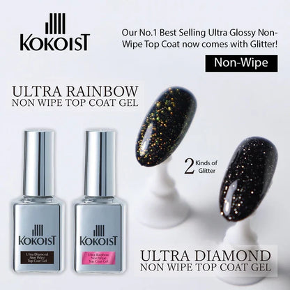 Kokoist - Ultra Diamond Non Wipe Top Coat Gel, 15ml-2