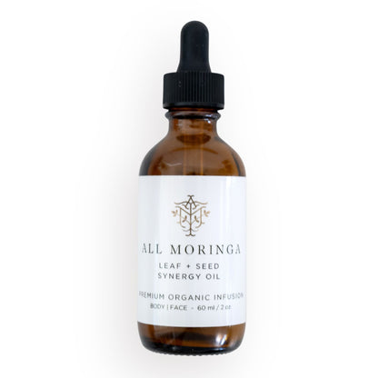 Moringa Leaf + Seed Synergy Oil – Organic Face & Body Oil for Hydration, Skin Repair & Antioxidant Protection 2oz-0
