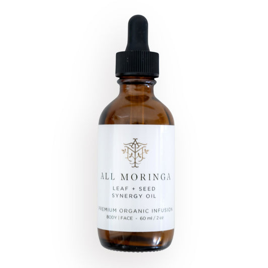 Moringa Leaf + Seed Synergy Oil – Organic Face & Body Oil for Hydration, Skin Repair & Antioxidant Protection 2oz-0