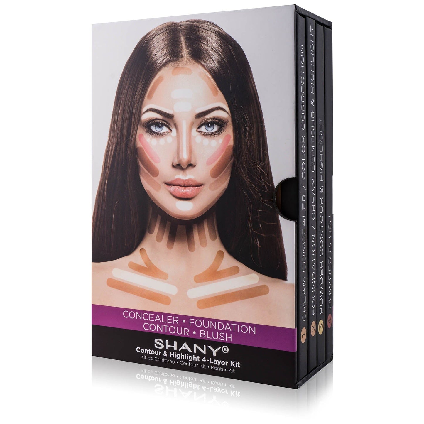 4-Layer Contour and Highlight Makeup Kit-1