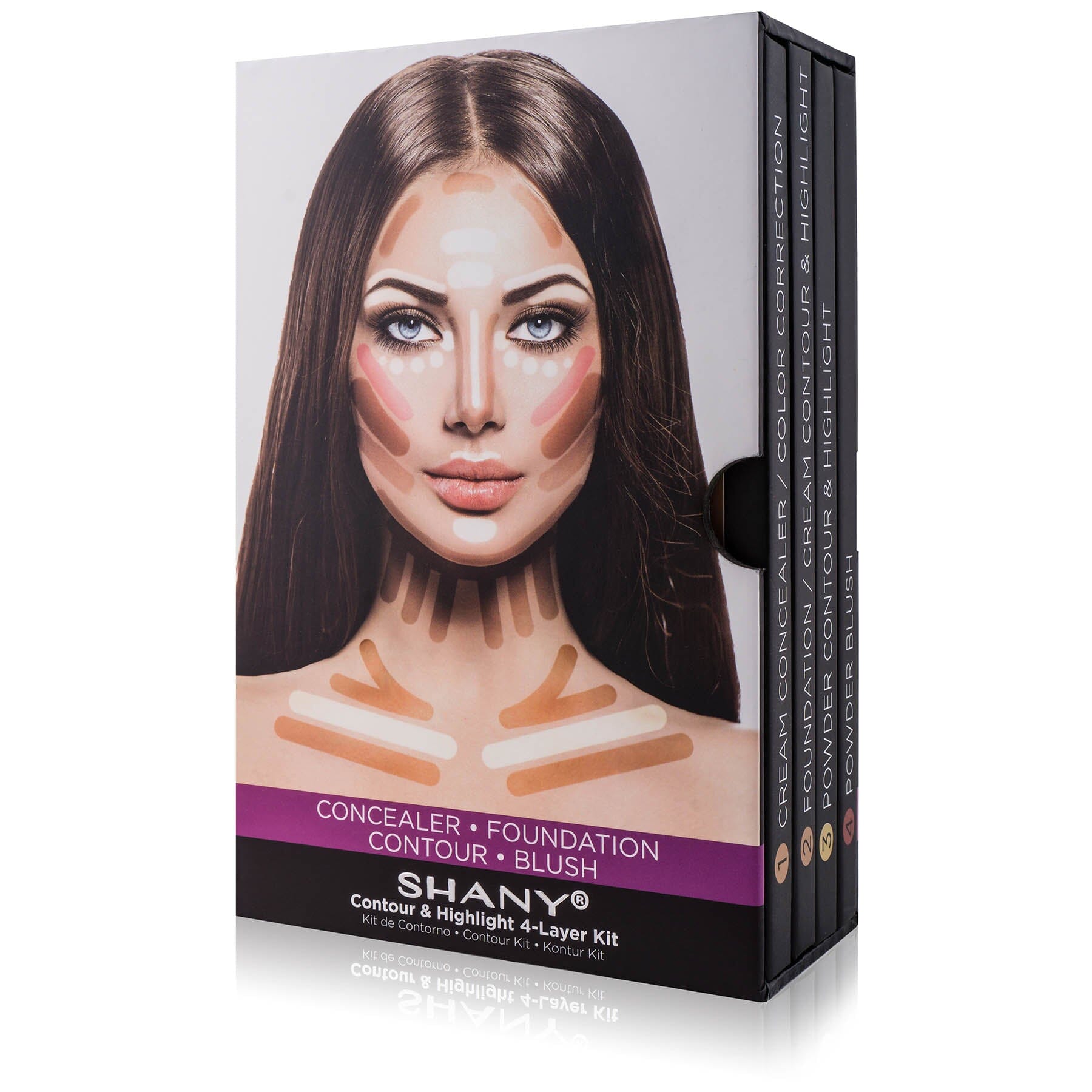 4-Layer Contour and Highlight Makeup Kit-1