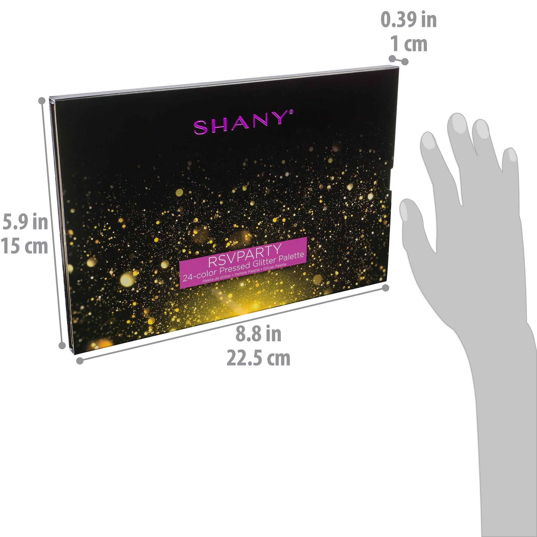 RSVParty Glitter Palette - 24 Pressed Glitter Pigments for Face and Body-3
