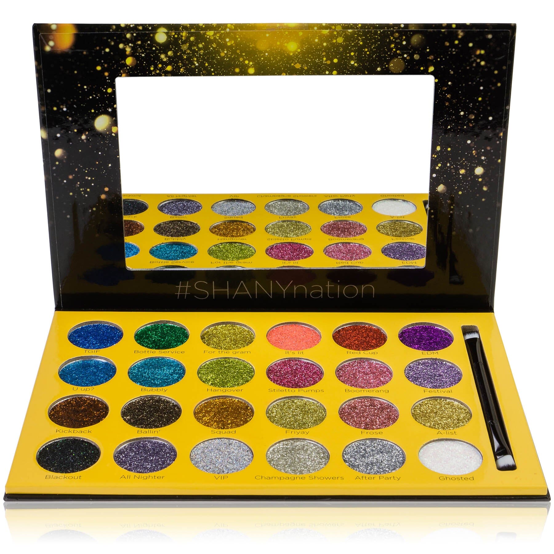 RSVParty Glitter Palette - 24 Pressed Glitter Pigments for Face and Body-4