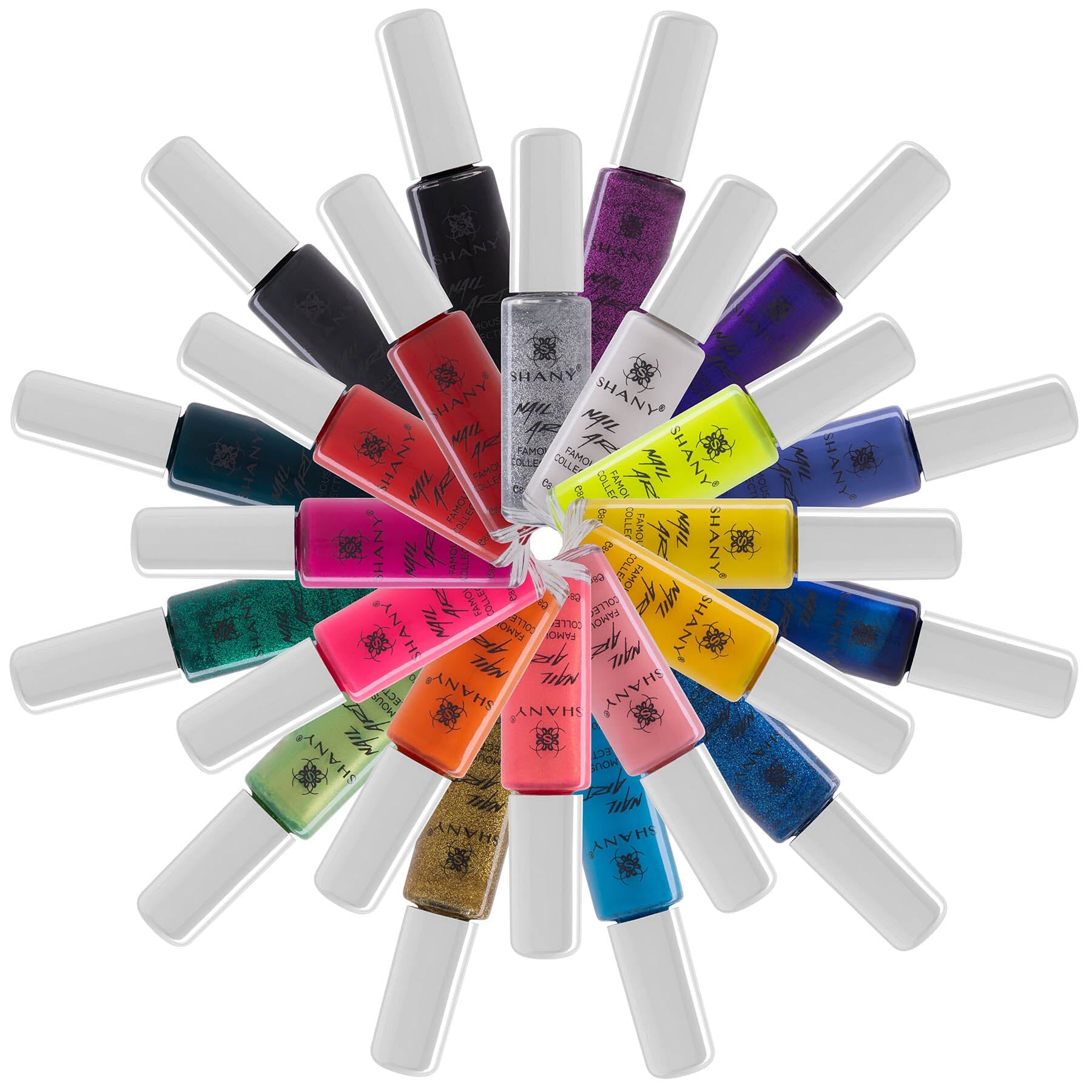 Nail Art Set Nail Polish - Fine Brush For Nail Design - 24 Famous Colors-4