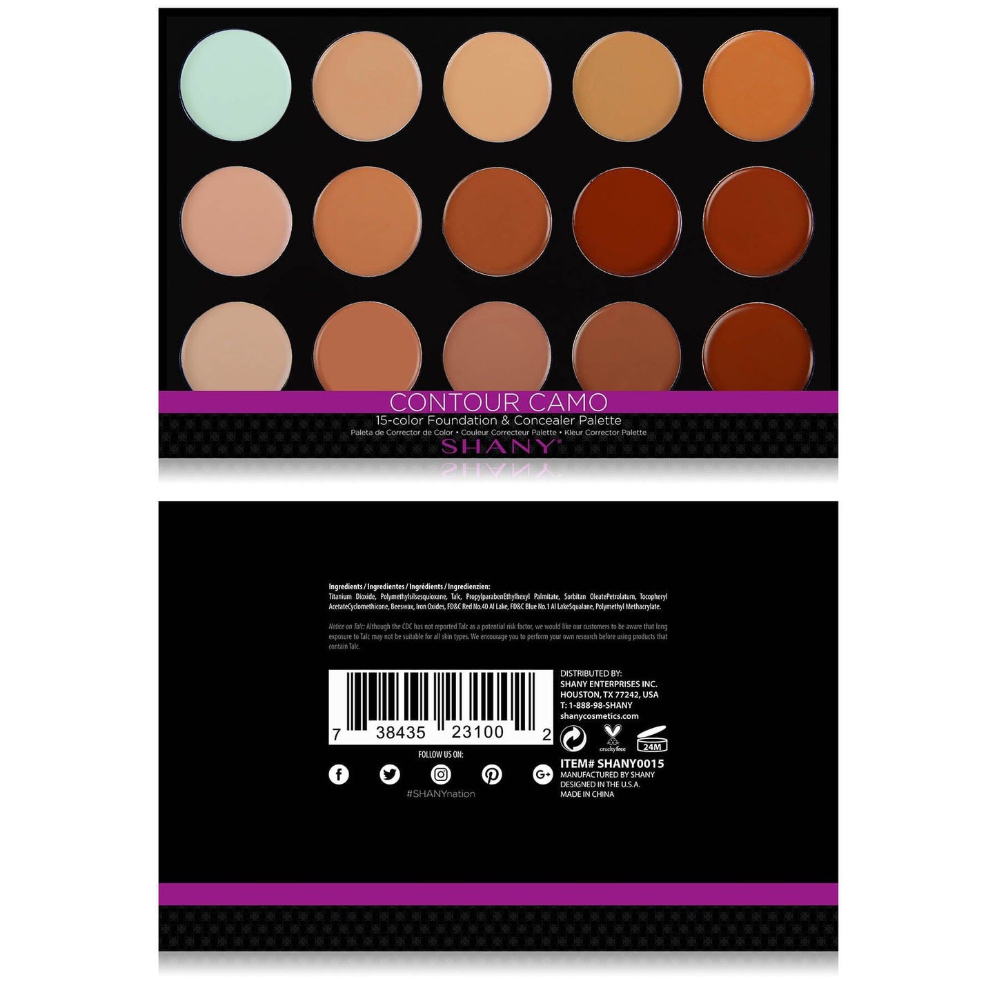 CONTOUR CAMO - Professional Cream Foundation and Camouflage Concealer-1