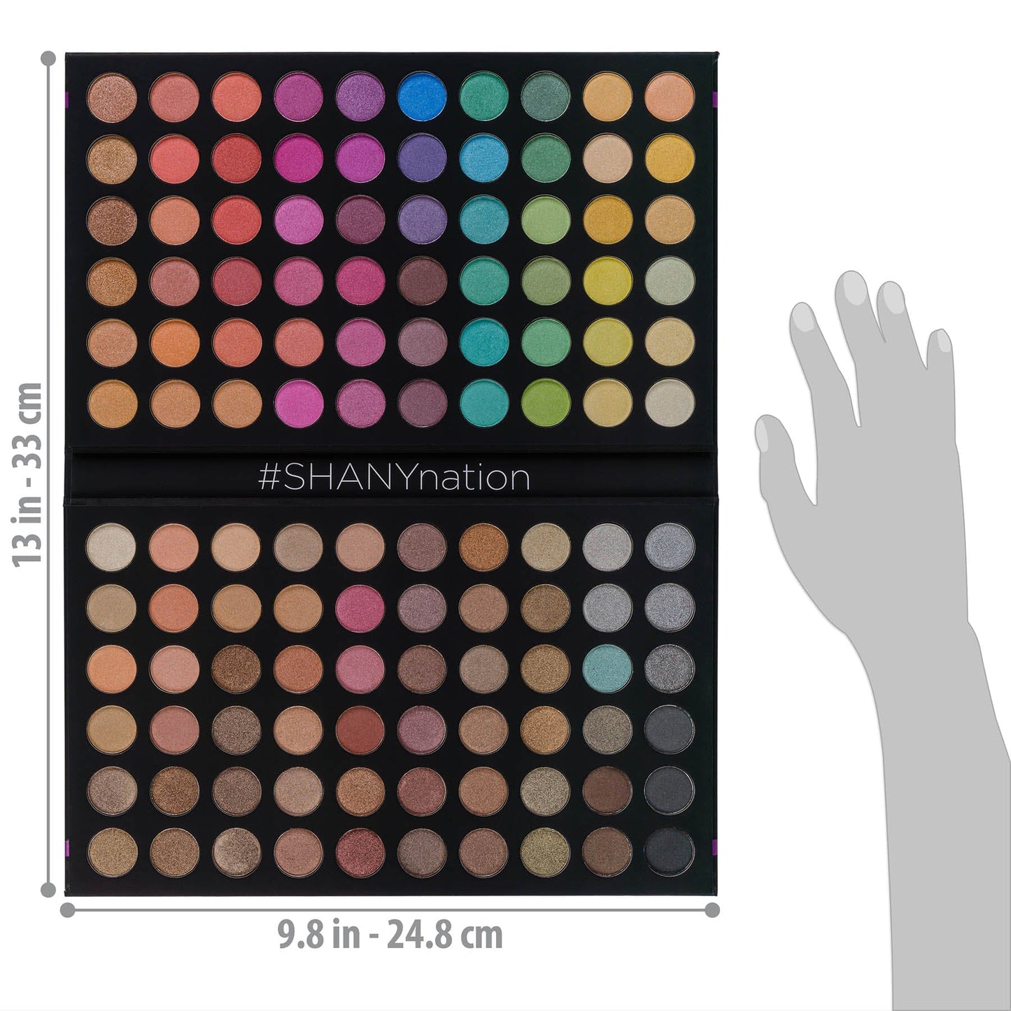 Ultimate Fusion - 120 Color Eye shadow Palette Natural Nude and Neon Combination-3