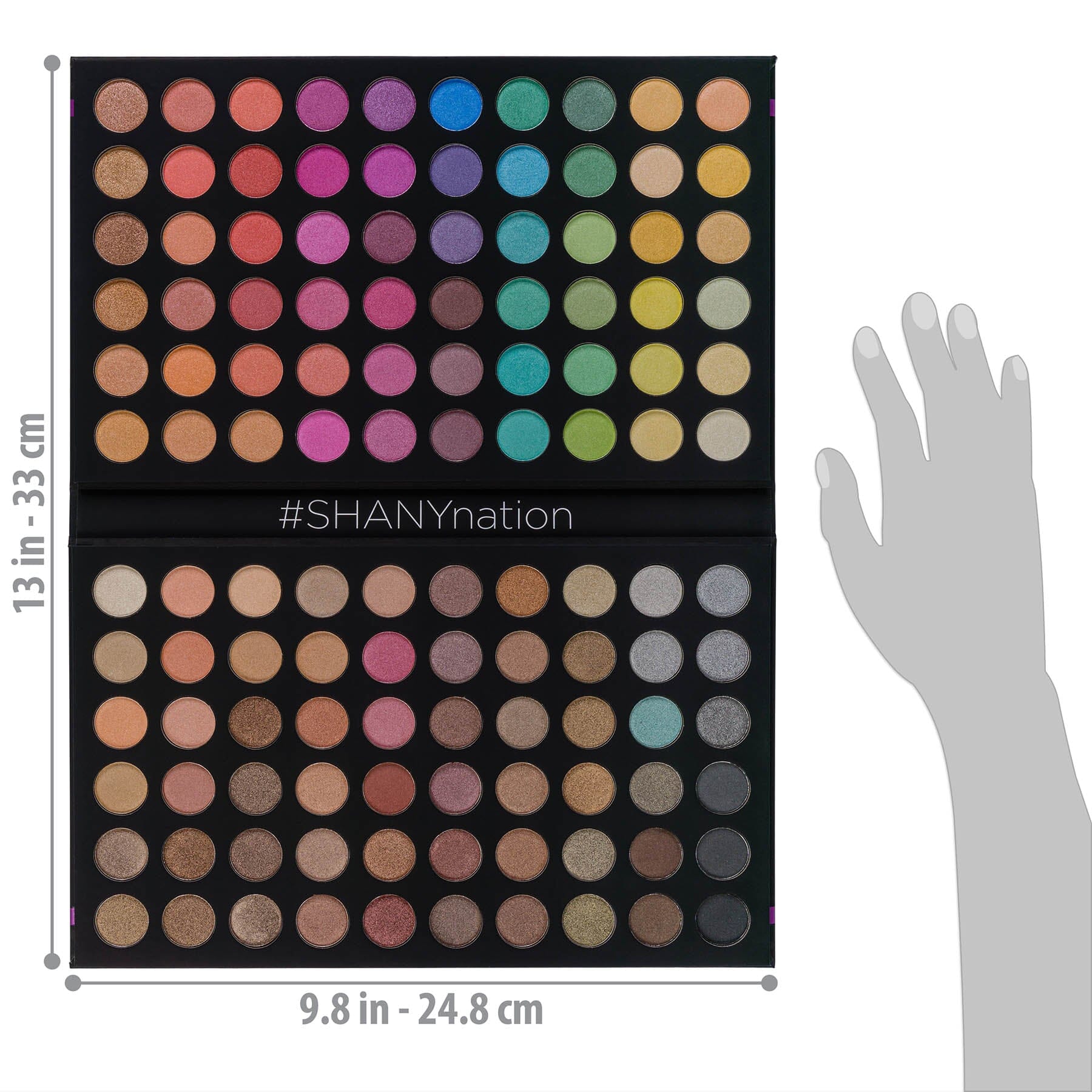 Ultimate Fusion - 120 Color Eye shadow Palette Natural Nude and Neon Combination-3