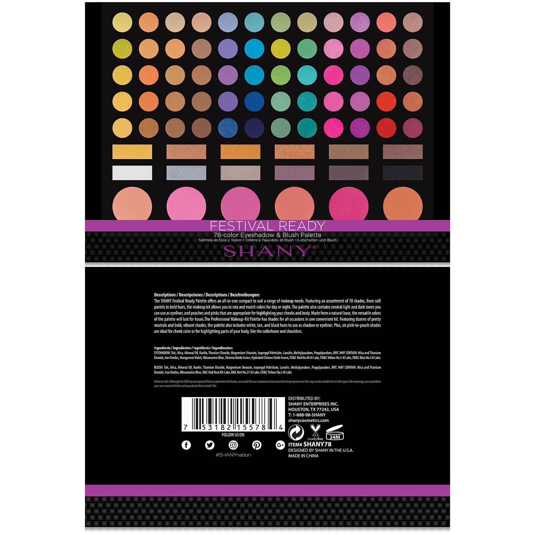 Eye shadow & Blush Palette 78 Color-2