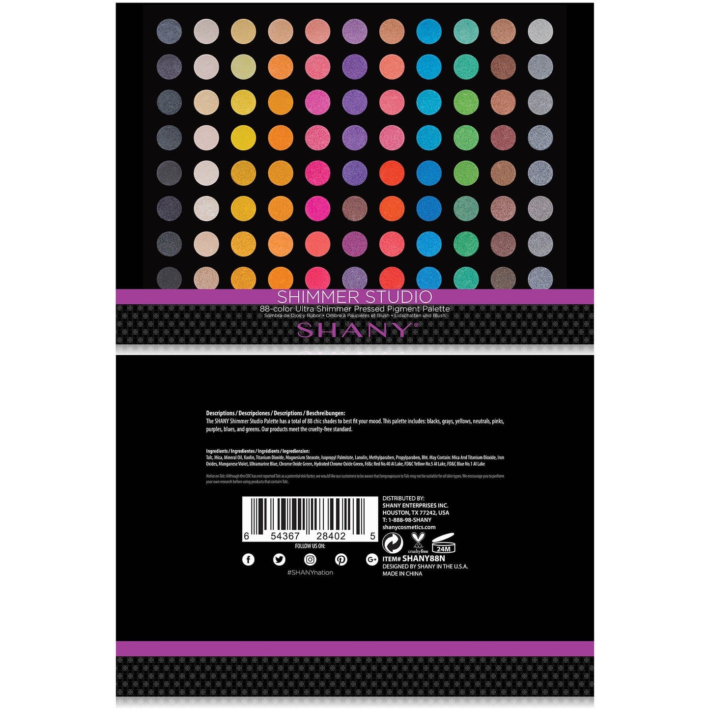 SHIMMER STUDIO, Ultra Shimmer Matte Metallic Eyeshadow Palette-2