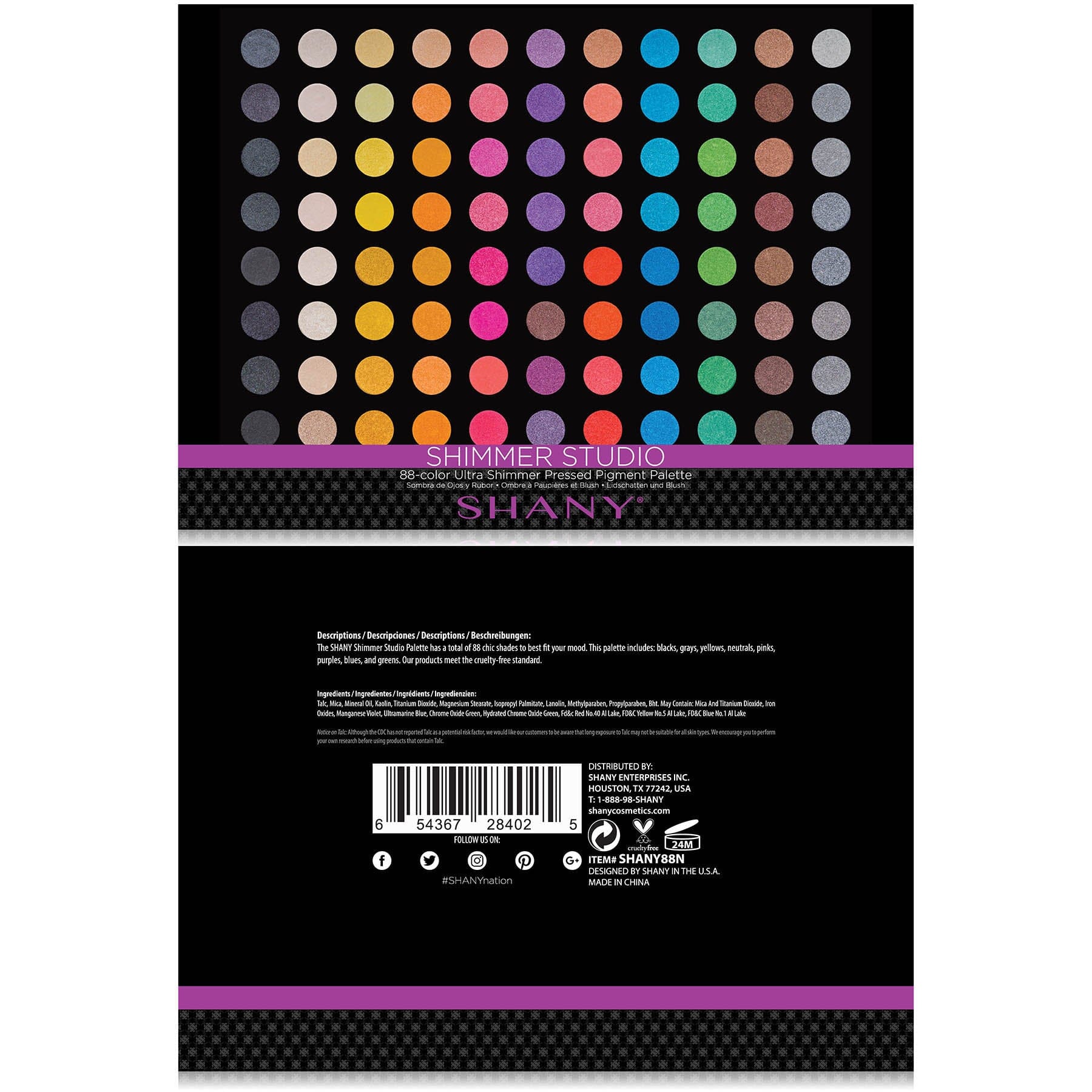 SHIMMER STUDIO, Ultra Shimmer Matte Metallic Eyeshadow Palette-2